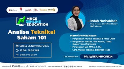 Belajar dari Nol: Webinar Gratis Analisa Teknikal Saham 101 Bersama MNC Sekuritas Hari Ini