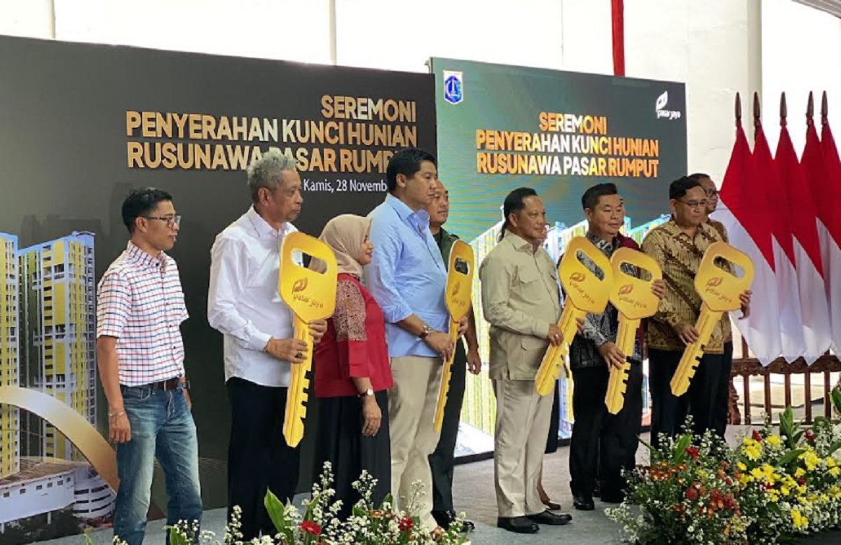 Penghuni Rusun Pasar Rumput Senang Terima Kunci, Harga Sewa Termurah Rp1,1 Juta : Okezone Ekonomi