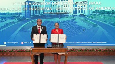 Indonesia dan AS Menandatangani MoU untuk Penguatan Kerja Sama Pertahanan Siber
