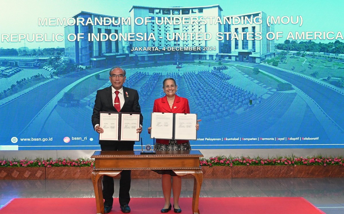 Indonesia dan AS Menandatangani MoU untuk Penguatan Kerja Sama Pertahanan Siber