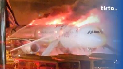 Evakuasi Sukses Pesawat Air Busan yang Terbakar