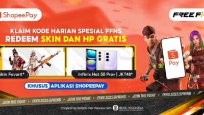 Dapatkan Kulit Gratis Free Fire yang Keren, Klaim Kode Redeem FF di ShopeePay Sekarang!